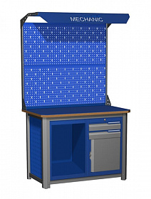 На сайте Трейдимпорт можно недорого купить Верстак двухтумбовый MECHANIC-М12.А2 Э2С. 
